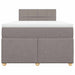 Pat box spring cu saltea, taupe, 120x190 cm material textil - WALTI WALTI