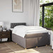 Pat box spring cu saltea, taupe, 120x190 cm material textil - WALTI WALTI