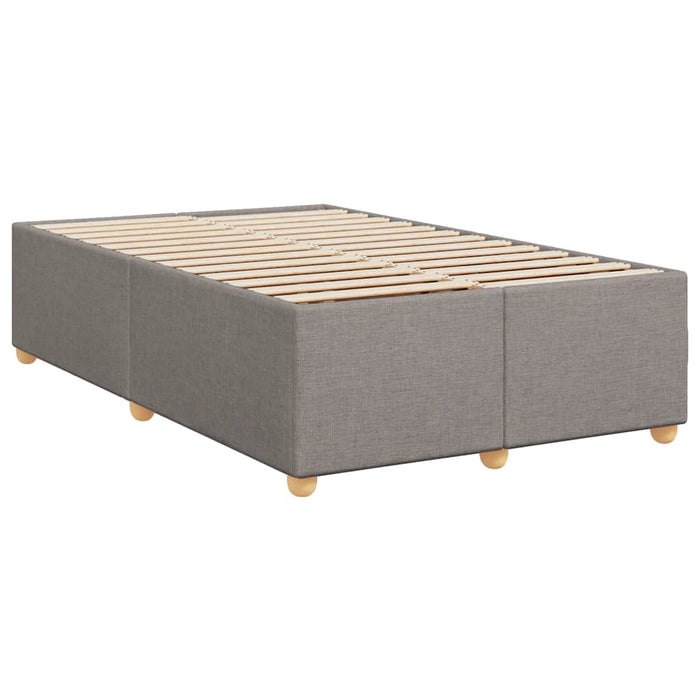 Pat box spring cu saltea, taupe, 120x190 cm material textil - WALTI WALTI