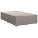 Pat box spring cu saltea, taupe, 120x190 cm material textil - WALTI WALTI