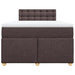 Pat box spring cu saltea, maro închis, 120x190 cm, textil - WALTI WALTI