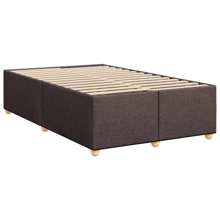 Pat box spring cu saltea, maro închis, 120x190 cm, textil - WALTI WALTI