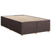 Pat box spring cu saltea, maro închis, 120x190 cm, textil - WALTI WALTI
