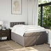 Pat box spring cu saltea, taupe, 120x190 cm material textil - WALTI WALTI
