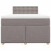 Pat box spring cu saltea, taupe, 120x190 cm material textil - WALTI WALTI