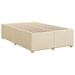 Pat continental cu saltea, crem, 120x190 cm, textil - WALTI WALTI