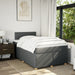 Pat box spring cu saltea, gri închis, 120x200 cm, textil - WALTI WALTI