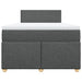 Pat box spring cu saltea, gri închis, 120x200 cm, textil - WALTI WALTI