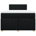 Pat box spring cu saltea, negru, 120x200 cm, textil - WALTI WALTI