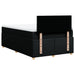 Pat box spring cu saltea, negru, 120x200 cm, textil - WALTI WALTI