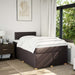 Pat box spring cu saltea, maro închis, 120x200 cm, textil - WALTI WALTI