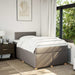 Pat box spring cu saltea, gri taupe, 120x200 cm, textil - WALTI WALTI