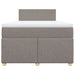 Pat box spring cu saltea, gri taupe, 120x200 cm, textil - WALTI WALTI