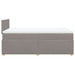 Pat box spring cu saltea, gri taupe, 120x200 cm, textil - WALTI WALTI