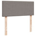 Pat box spring cu saltea, gri taupe, 120x200 cm, textil - WALTI WALTI