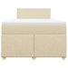 Pat box spring cu saltea, crem, 120x200 cm, textil - WALTI WALTI