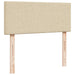 Pat box spring cu saltea, crem, 120x200 cm, textil - WALTI WALTI