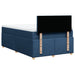 Pat box spring cu saltea, albastru, 120x200 cm, textil - WALTI WALTI