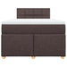 Pat box spring cu saltea, maro închis, 120x200 cm, textil - WALTI WALTI