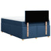 Pat box spring cu saltea, albastru, 120x200 cm, textil - WALTI WALTI