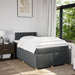 Pat box spring cu saltea, gri închis, 120x200 cm, textil - WALTI WALTI