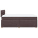 Pat box spring cu saltea, maro închis, 120x200 cm, textil - WALTI WALTI
