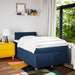 Pat box spring cu saltea, albastru, 120x200 cm, textil - WALTI WALTI