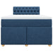 Pat box spring cu saltea, albastru, 120x200 cm, textil - WALTI WALTI
