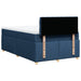 Pat box spring cu saltea, albastru, 120x200 cm, textil - WALTI WALTI