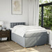 Pat continental cu saltea, gri deschis, 120x200 cm, textil - WALTI WALTI
