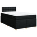 Pat box spring cu saltea, negru, 120x200 cm, textil - WALTI WALTI