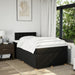 Pat box spring cu saltea, negru, 120x200 cm, textil - WALTI WALTI