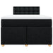 Pat box spring cu saltea, negru, 120x200 cm, textil - WALTI WALTI