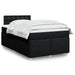 Pat box spring cu saltea, negru, 120x200 cm, textil - WALTI WALTI