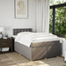 Pat box spring cu saltea, gri taupe, 120x200 cm, textil - WALTI WALTI
