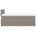 Pat box spring cu saltea, gri taupe, 120x200 cm, textil - WALTI WALTI