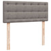 Pat box spring cu saltea, gri taupe, 120x200 cm, textil - WALTI WALTI