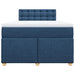Pat box spring cu saltea, albastru, 120x200 cm, textil - WALTI WALTI