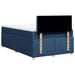 Pat box spring cu saltea, albastru, 120x200 cm, textil - WALTI WALTI
