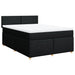 Pat box spring cu saltea, negru, 140x190 cm, textil - WALTI WALTI