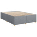 Pat box spring cu saltea, gri deschis, 140x190 cm, textil - WALTI WALTI