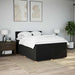 Pat box spring cu saltea, negru, 140x190 cm, textil - WALTI WALTI