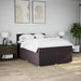 Pat box spring cu saltea, maro închis, 140x200 cm, textil - WALTI WALTI