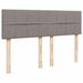 Pat box spring cu saltea, gri taupe, 140x200 cm, textil - WALTI WALTI