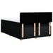 Pat box spring cu saltea, negru, 140x190 cm, textil - WALTI WALTI