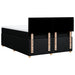 Pat box spring cu saltea, negru, 140x200 cm, textil - WALTI WALTI