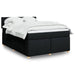 Pat box spring cu saltea, negru, 140x200 cm, textil - WALTI WALTI