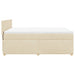 Pat continental cu saltea, crem, 140x200 cm, material textil - WALTI WALTI
