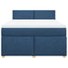 Pat continental cu saltea, albastru, 140x200cm, material textil - WALTI WALTI