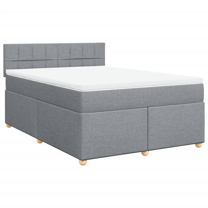 Pat continental, gri deschis, 140x200 cm, material textil - WALTI WALTI